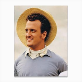 Jason Segel Retro Collage Movies Canvas Print