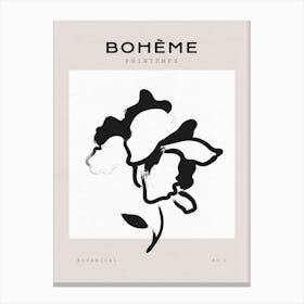 Boho Bohemian 1 Poppy Canvas Print