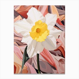 Daffodil 1 Flower Painting Canvas Print