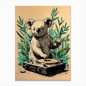 Koala Dj 2 Canvas Print