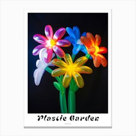 Bright Inflatable Flowers Poster Edelweiss 3 Canvas Print