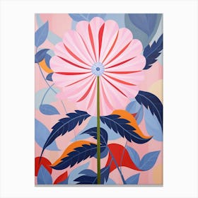 Everlasting Flower 1 Hilma Af Klint Inspired Pastel Flower Painting Canvas Print