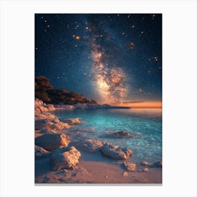 Milky Over The Sea 4 Canvas Print