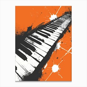 Piano Keys 5 Canvas Print