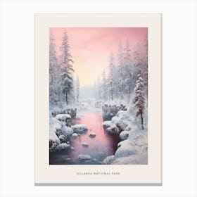 Dreamy Winter National Park Poster  Oulanka National Park Finland 3 Canvas Print