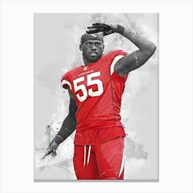 Chandler Jones Arizona Cardinals Canvas Print