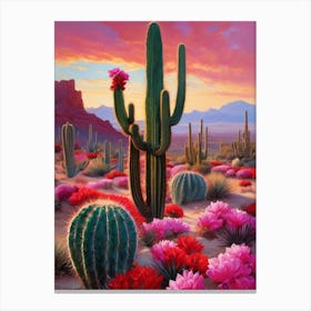 Cactus Desert 1 Canvas Print