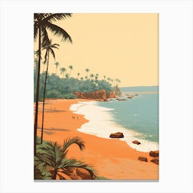 Baga Beach Goa India Golden Tones 3 Canvas Print