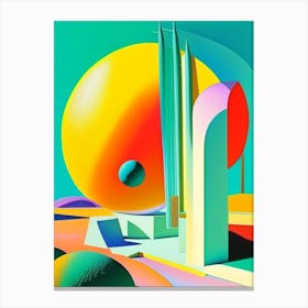 Uranus Abstract Modern Pop Space Canvas Print