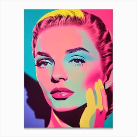 Lauren Bacall Pop Movies Art Movies Canvas Print