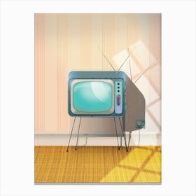 Vintage Television. Canvas Print