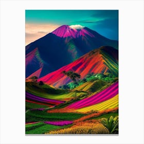 Baliem Valley Indonesia Pop Art Photography Tropical Destination Canvas Print