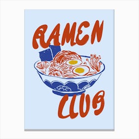 Boho Food 18 Ramen Club Canvas Print