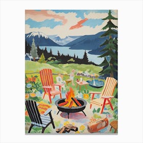Bonfire Summer 1 Canvas Print