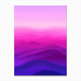 Abstract Purple And Pink Sunset Background Canvas Print