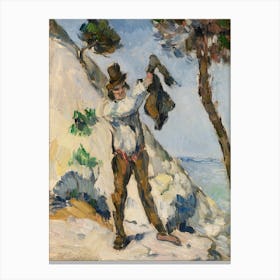Man With A Vest, Paul Cézanne Canvas Print