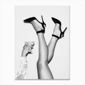 Fashion Poster Legs and Drink_2655142 Canvas Print