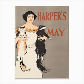 Harper's May , Edward Penfield Canvas Print