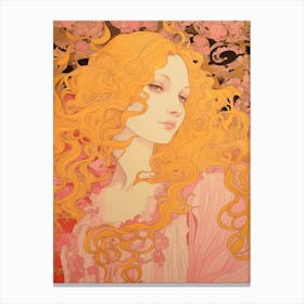 Aphrodite Art Nouveau 3 Canvas Print