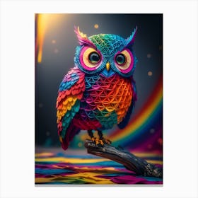 Colorful Owl 6 Canvas Print