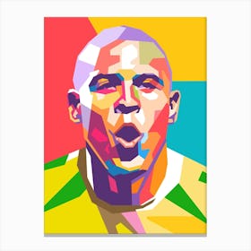 Ronaldo Nazario Brazil wpap art Canvas Print