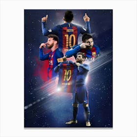 Messi Football Player Canvas Print