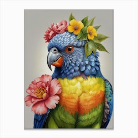 Colorful Parrot 5 Canvas Print