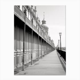 Pesaro, Italy, Black And White Photography 3 Canvas Print
