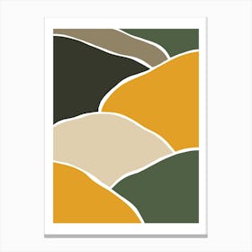 Wild Collection Hills Abstract Canvas Print