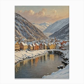 Winter In Norway Canvas Print