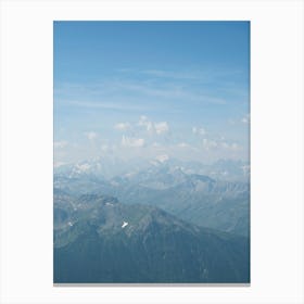 Cime de Carron at 4000 meter high overlooking the french alps - France mountain and landscape - nature and travel photography by Christa Stroo Photography Canvas Print