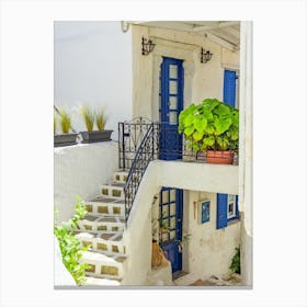 House On The Greek Islands Canvas Print