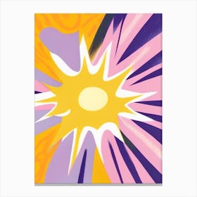 Solar Flare Musted Pastels Space Canvas Print