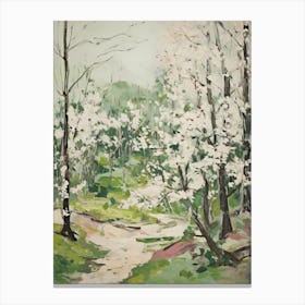 Grenn Trees In The Woods 7 Canvas Print