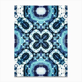 Blue Moonlight Pattern Canvas Print