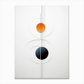 minimal planets Canvas Print