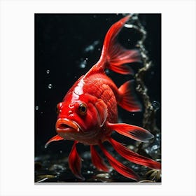 Red Goldfish Canvas Print