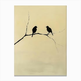 Birds On A Branch 7 Canvas Print