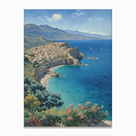 Turquoise Dreamscape Sardinia Canvas Print