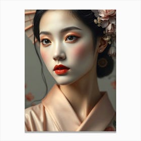 Asian Beauty Portrait Canvas Print