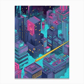 Futuristic City Canvas Print