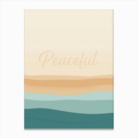 Peaceful abstract decorative illustration Canvas Print