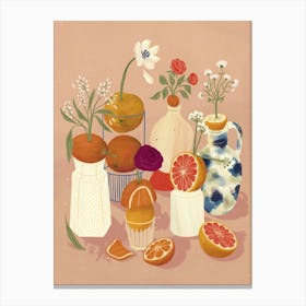 Fruity Florals Canvas Print