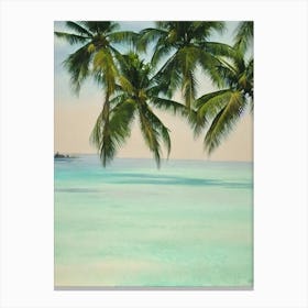 Zanzibar Tanzania Watercolour Tropical Destination Canvas Print