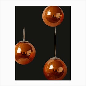 Three Copper Spheres Canvas Print