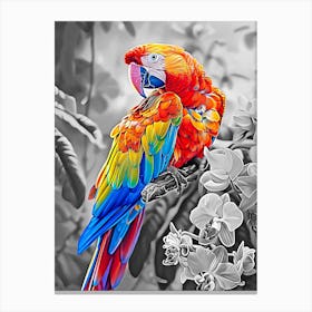 Parrot Painting Canvas Print