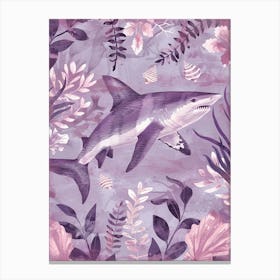 Purple Dogfish Shark Illustration 1 Canvas Print