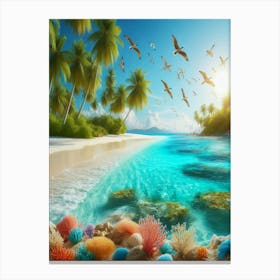 Tropical Beach 3 Canvas Print