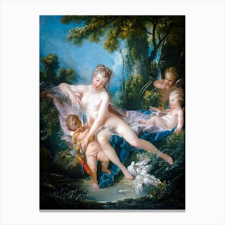 Venus Consoling Love, Francois Boucher Canvas Print