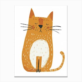 Chartreux Cat Clipart Illustration 4 Canvas Print